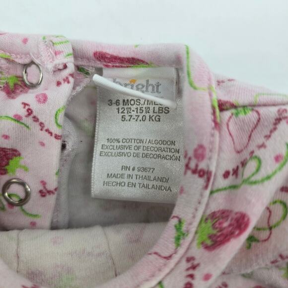Vintage Y2K Bright Future Strawberry Shortcake Baby Romper - Picture 6 of 7
